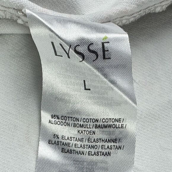 Lysse Piper Vest Womens Large Gray Floral Cotton Twill Open Cinch Waist Pockets - Picture 13 of 15